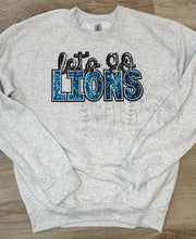 Load image into Gallery viewer, Let’s go lions crewneck
