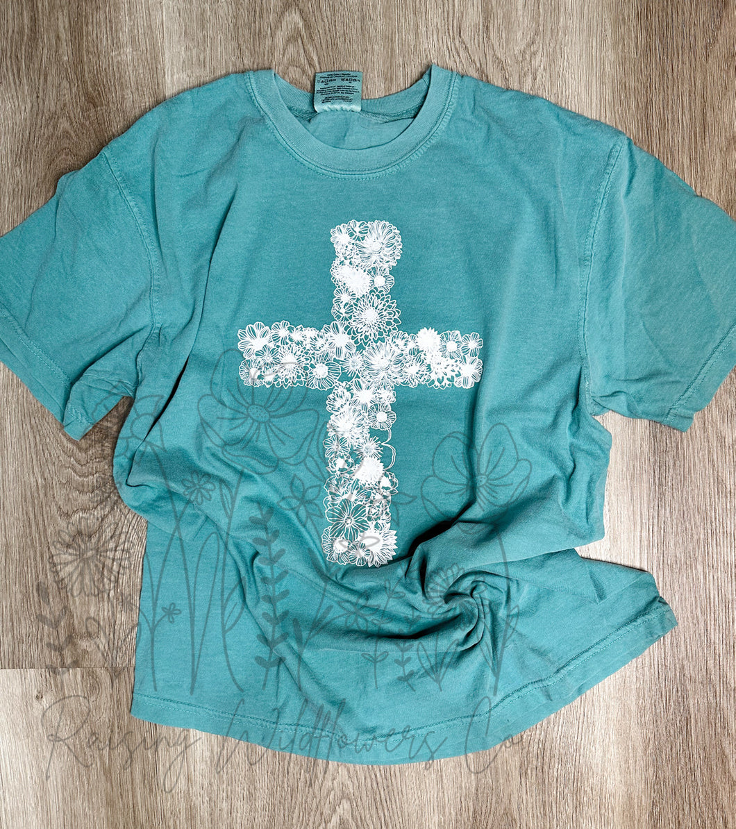 OOPS- floral cross