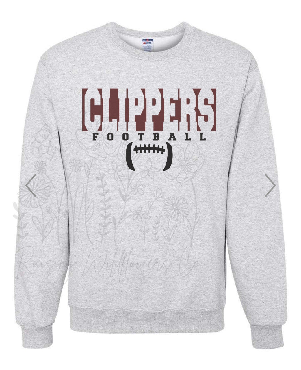 Clippers football crewneck