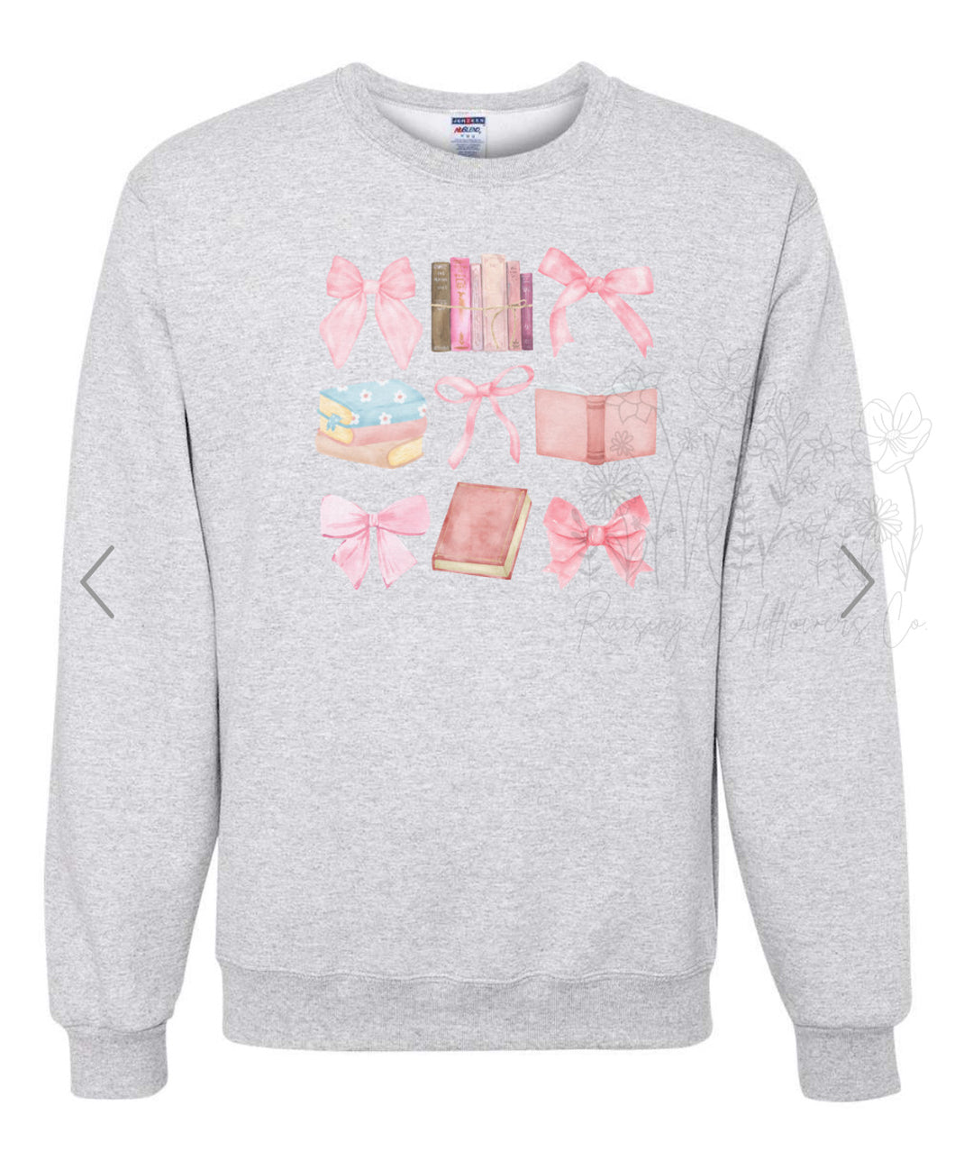 Books & bows crewneck